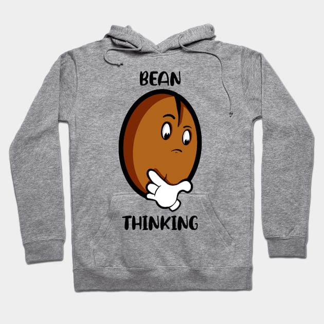 Bean Thinking Hoodie by Art by Nabes